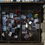 Ttributes to Ianto Jones outside the Torchwood Hub