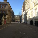 Mount Stuart Square, Cardiff on match day
