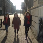 Tourists near Mount Stuart Square, Cardiff - as seen in Doctor Who